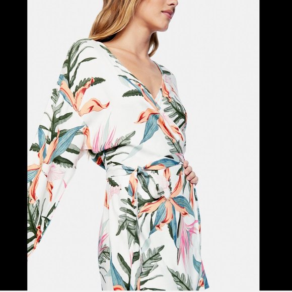 Floral Wrap Dress XL - Picture 3 of 5